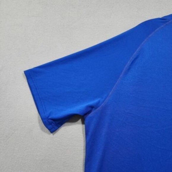 Under Armour Shirt Mens 2XL Blue TShirt Solid Regular CoupeHeatGear Shor… - Picture 14 of 16